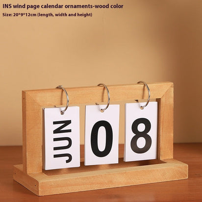 Creative Wooden DIY Wooden Desk Calendar
