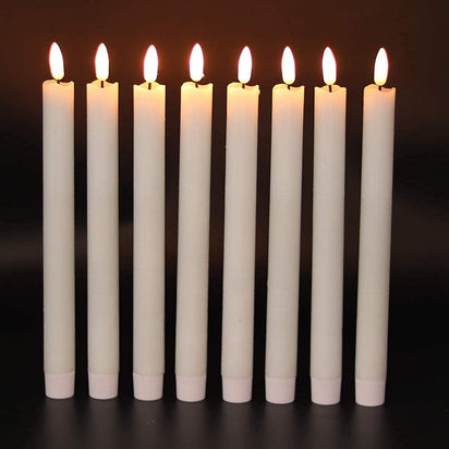 GenSwin Halloween Black Taper Flameless Candles
