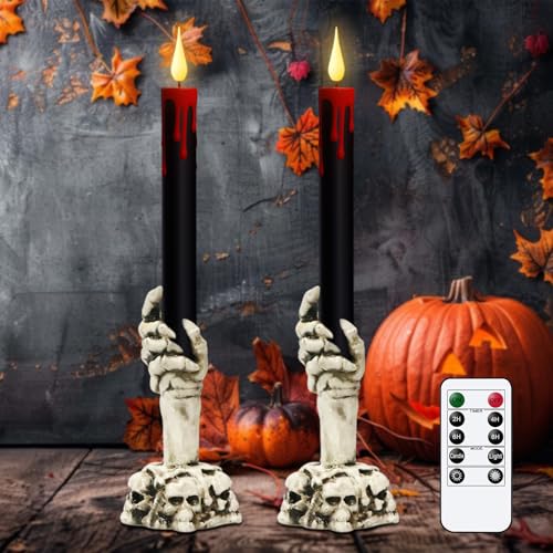 GenSwin Halloween Flameless Ghost Hand Candles