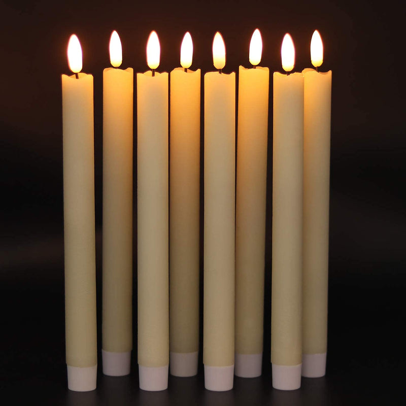GenSwin Halloween Black Taper Flameless Candles
