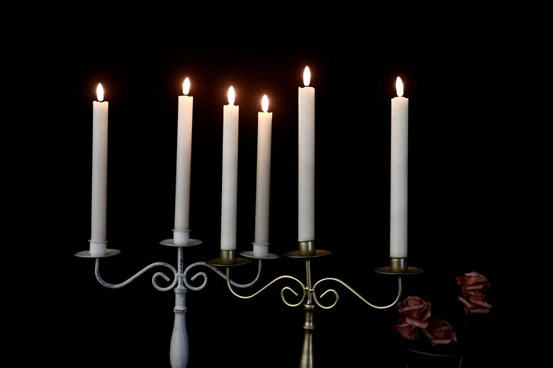 GenSwin Halloween Black Taper Flameless Candles