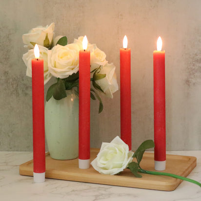 GenSwin Halloween Black Taper Flameless Candles