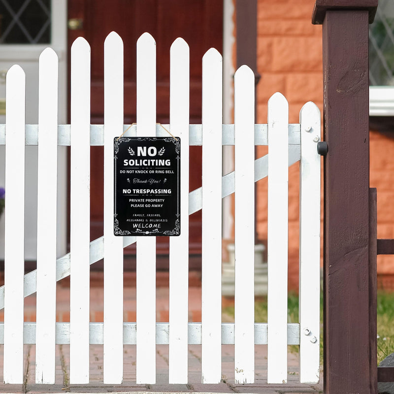 Retro Halloween Metal Sign – No Trespassing, We're Tired of Hiding the Bodies