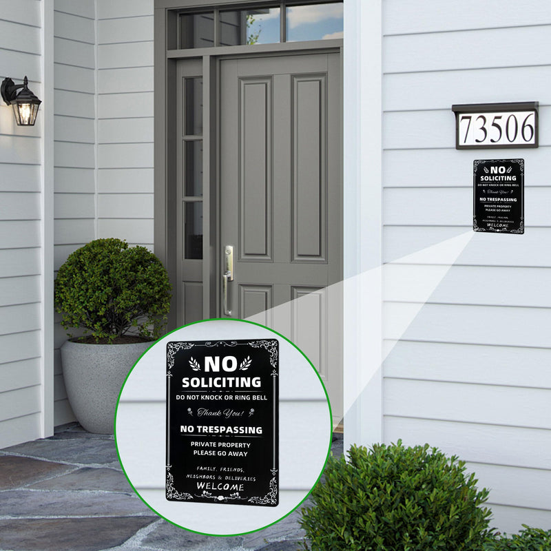 Retro Halloween Metal Sign – No Trespassing, We're Tired of Hiding the Bodies