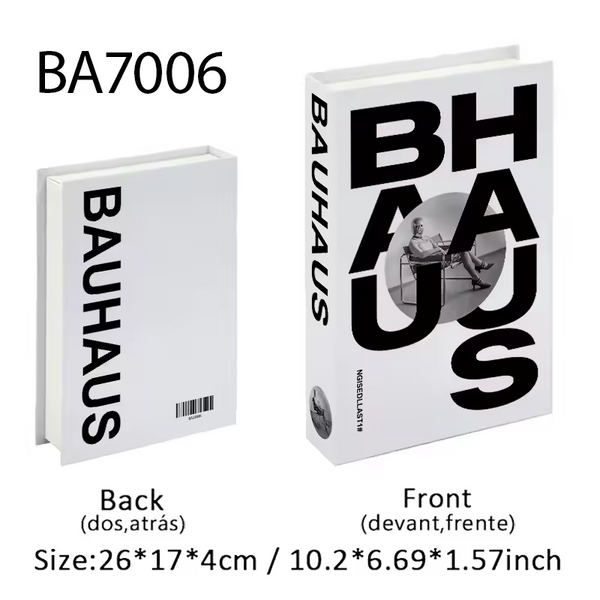 Bauhaus Luxury Fake Book Storage Box
