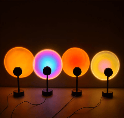 Order Top Grade Wireless Sunset 360 Degree Rotation Rainbow Projection Lamp