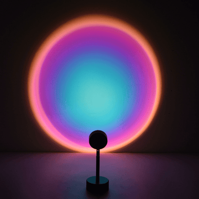 Order Top Grade Wireless Sunset 360 Degree Rotation Rainbow Projection Lamp